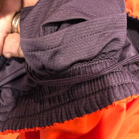 Adidas orange elastic waist jogging shorts size medium - Picture 8 of 10